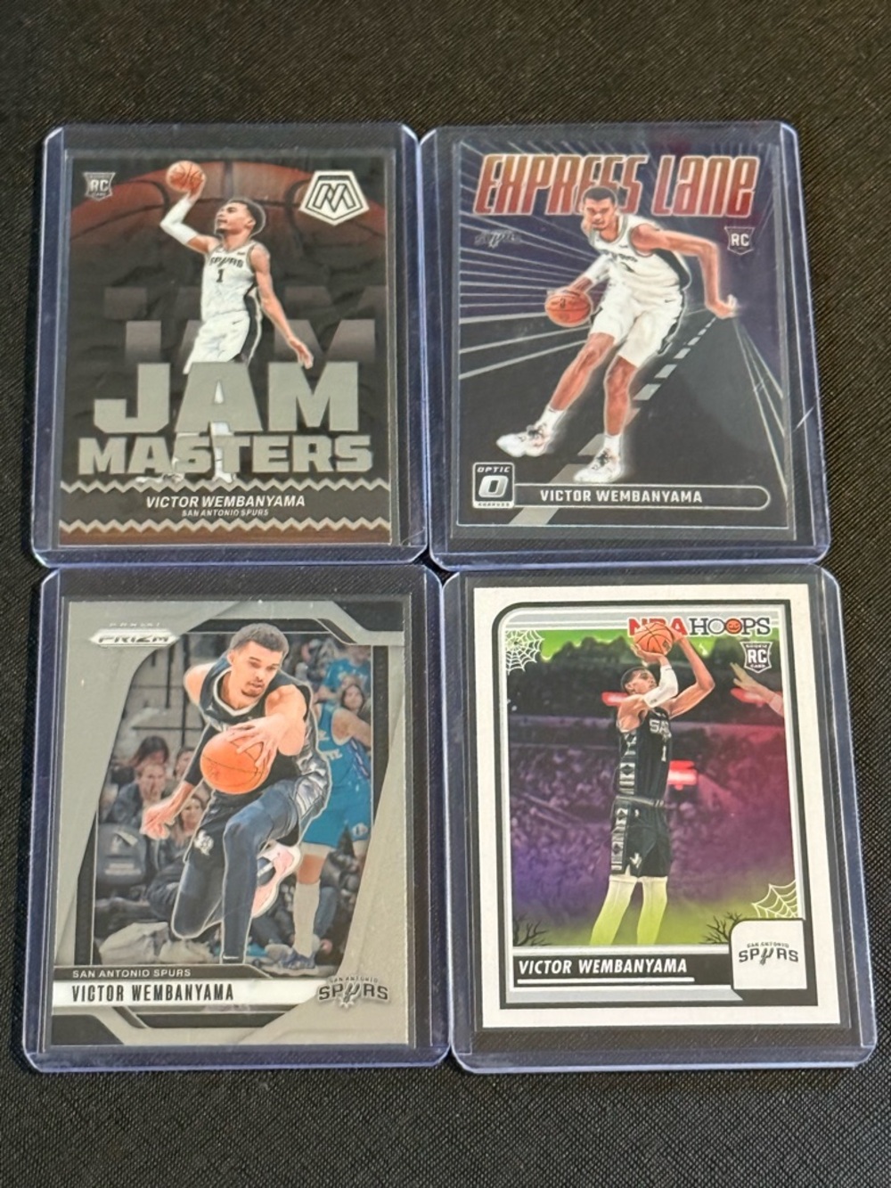 Multiples Victor Wembanyama Trading Cards seven lot